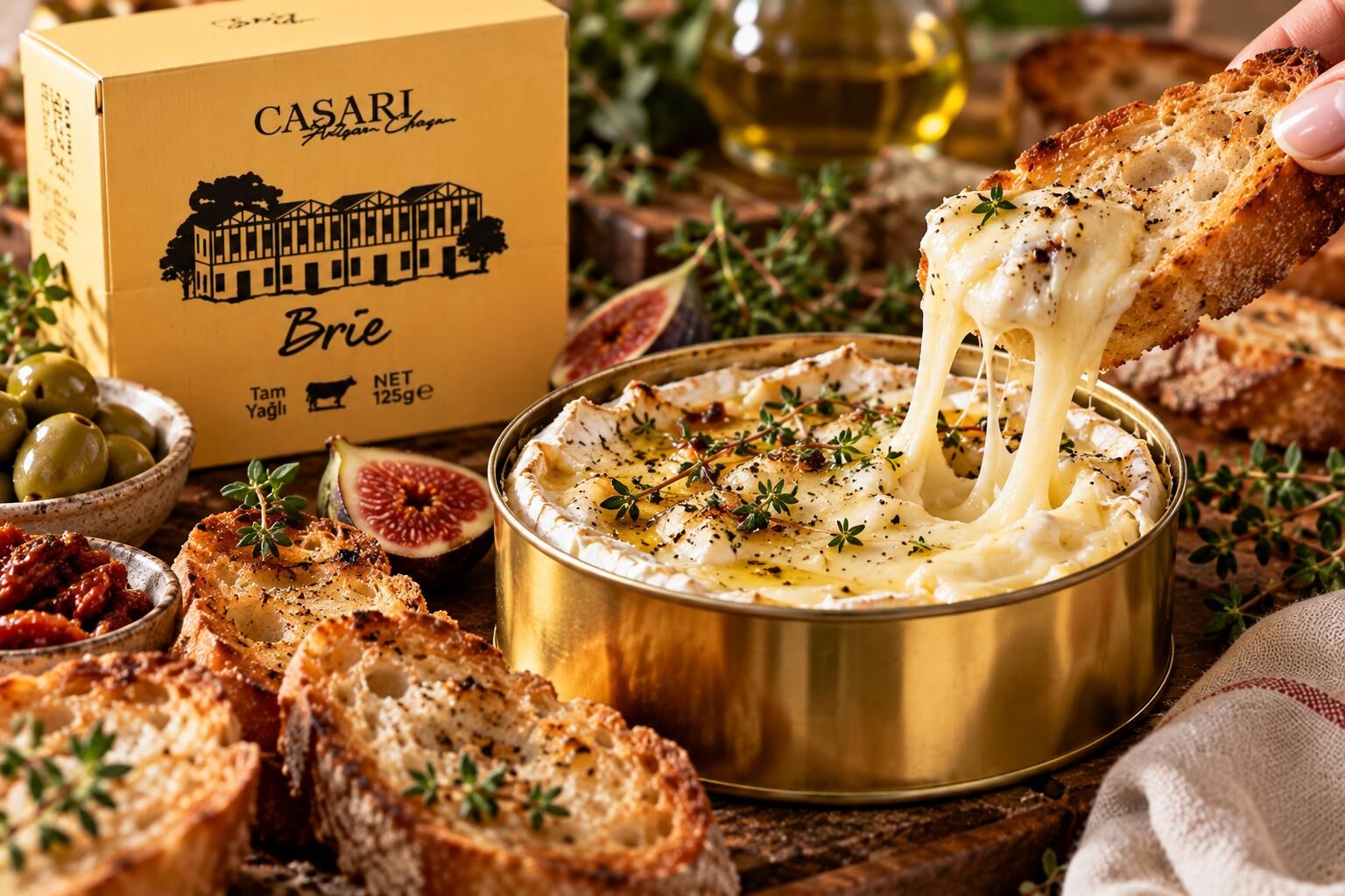 Casari Brie Peyniri 125 Gr - Teneke Ambalaj
