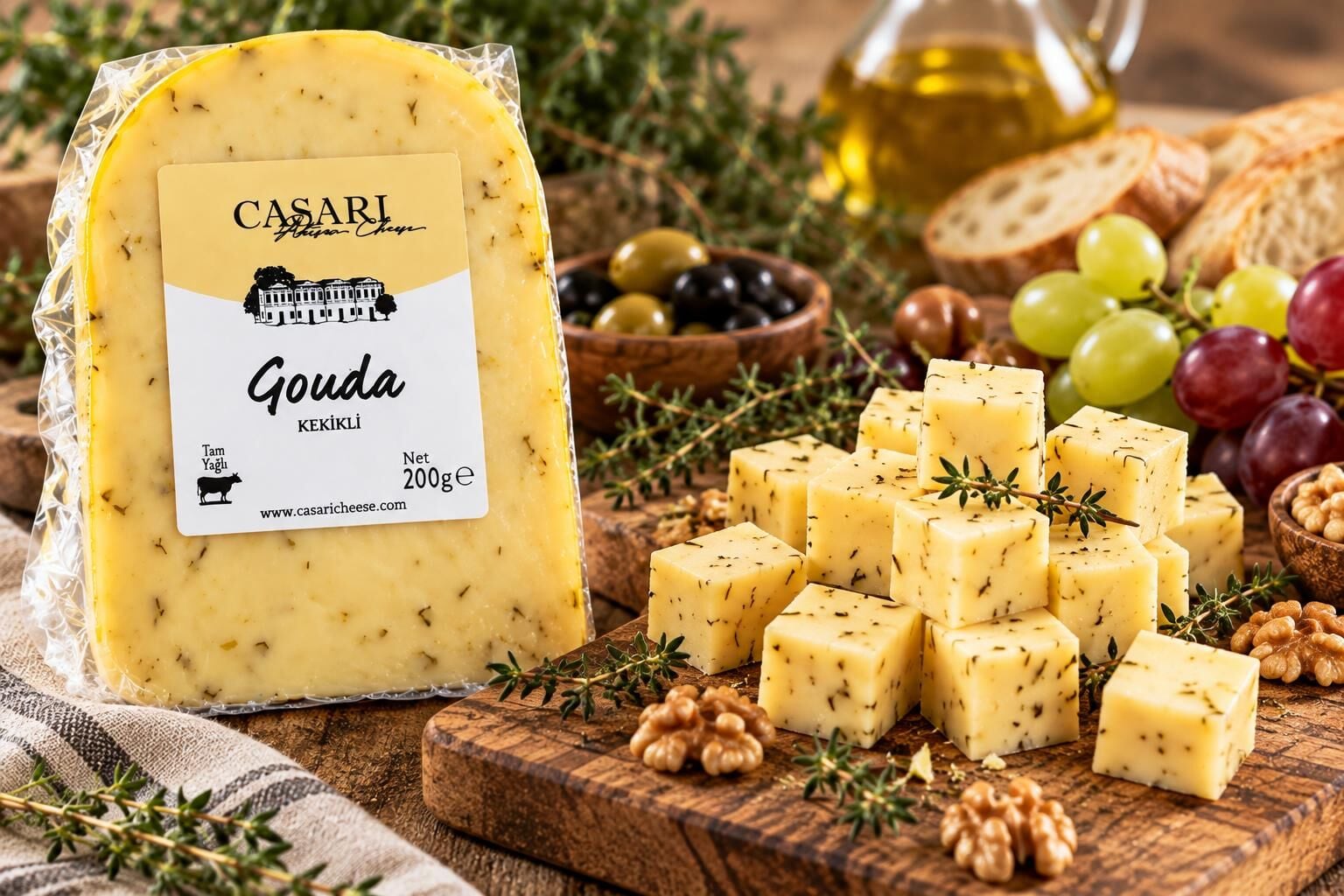 Casari Gouda Peyniri 200 Gr.-KEKİKLİ